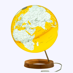 Unmellow Dünya Küresi: Sarı, 33 cm, Işıklı, Görünür