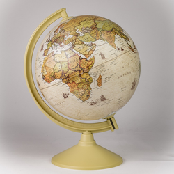 Dünya Küresi: Antik, 26 cm, Işıksı