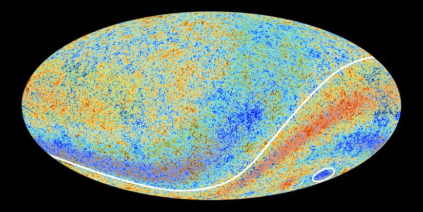 Planck Uzay Teleskobu tarafından çekilen Kozmik Mikrodalga Arkaplan Işıması