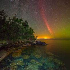  A Proton Arc Over Lake Superior 