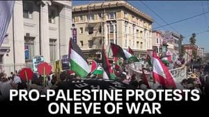 Pro-Palestinian Demonstrators Mobilize Nationwide For Gaza Anniversary