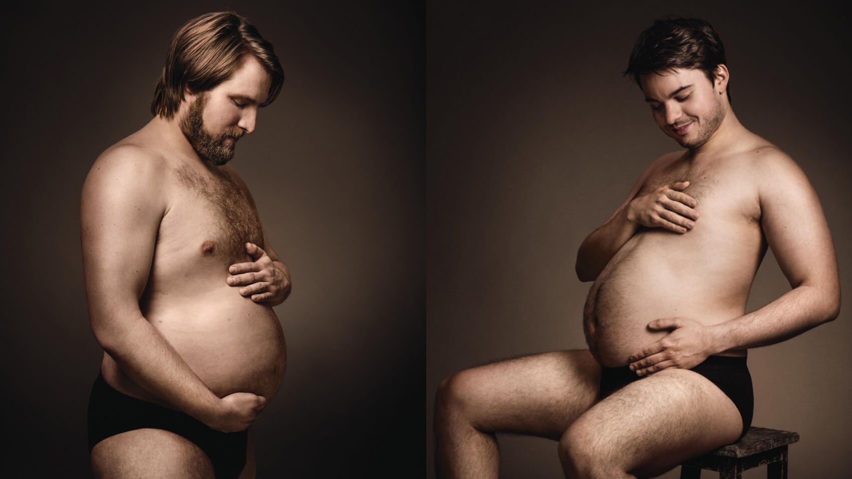 Фото беременный мальчик. Беременные мужчины. Фотосессия беременного мужчины. Полный парень.
