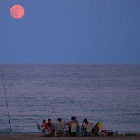  Alicante Beach Moonrise 