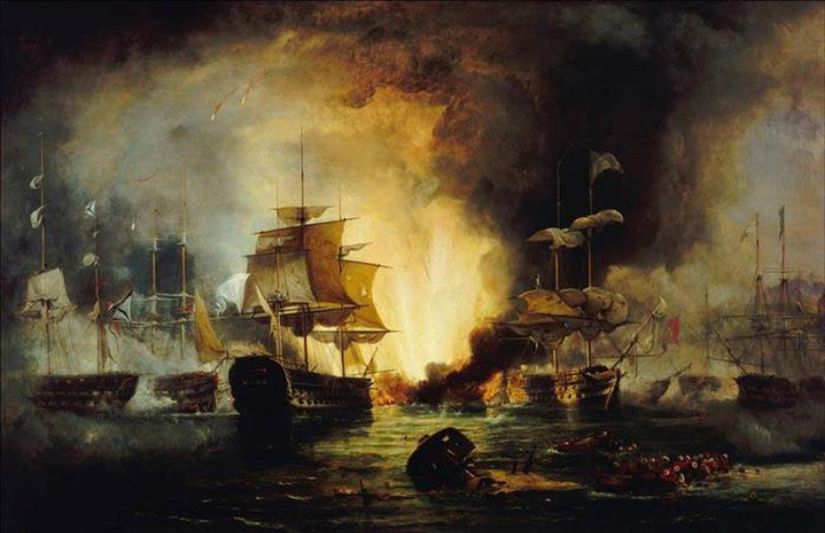 Navarin'de Osmanlı Donanmasının Yakılması