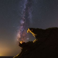  Jupiter Engulfed and the Milky Way 