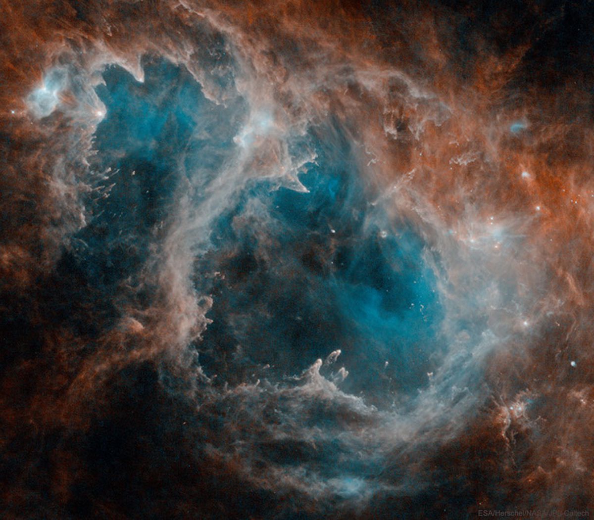  The Soul Nebula in Infrared from Herschel 