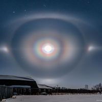  Moon Corona, Halo, and Arcs over Manitoba 