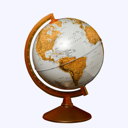 Globe Dünya Küresi: Turuncu, 26 cm, Işıksız