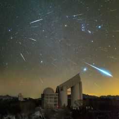 Xinglong Gözlemevi Üzerinde Geminid Meteorları