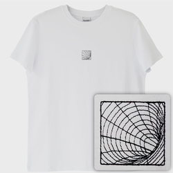 Wormhole: Solucan Deliği T-Shirt (Nakış, %100 Pamuk)