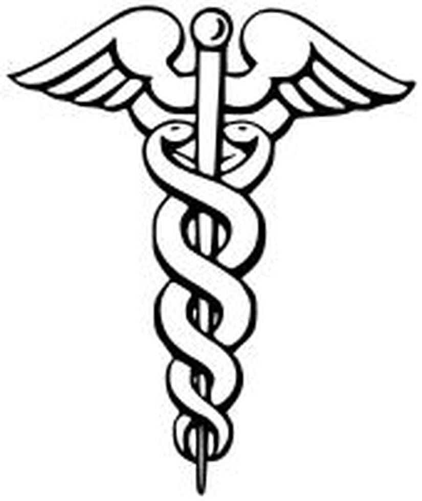 Caduceus: Yunan Mitoloji'sinde Hermes'in asasıdır. Yukarıdaki asa ile karıştırılmaktadır ve günümüzde tıp merkezlerinin çok büyük bir kısmı (%82 civarı) bu asayı amblem olarak kullanmaktadır. Halbuki bu asanın Hippocrates ile hiçbir alakası yoktur.