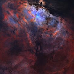  Star-Forming Eagle Nebula without Stars 