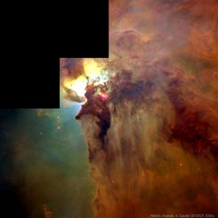  In the Center of the Lagoon Nebula 