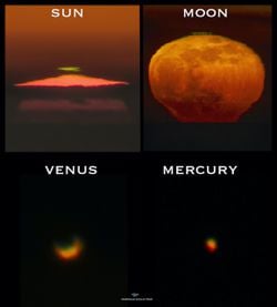 Yeşil Parlamalar: Güneş, Ay, Venüs, Merkür