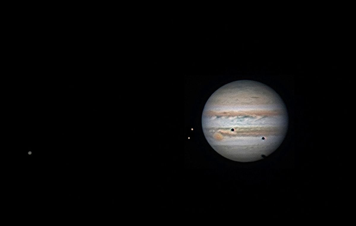 Jupiter's Triple Shadow Transit