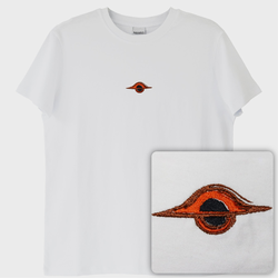 Blackhole: Karadelik T-Shirt (Nakış, %100 Pamuk)