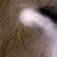  A Dust Devil on Mars 