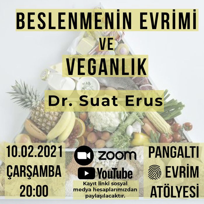 Beslenmenin Evrimi ve Veganlık - Dr. Suat Erus - 10 Şubat 20.00