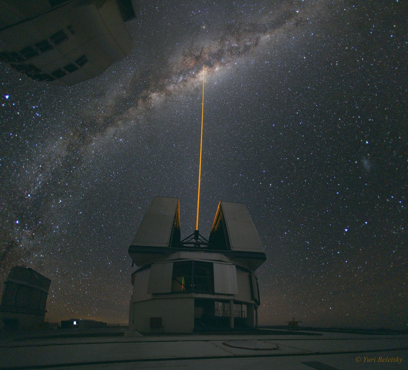  A Laser Strike at the Galactic Center 