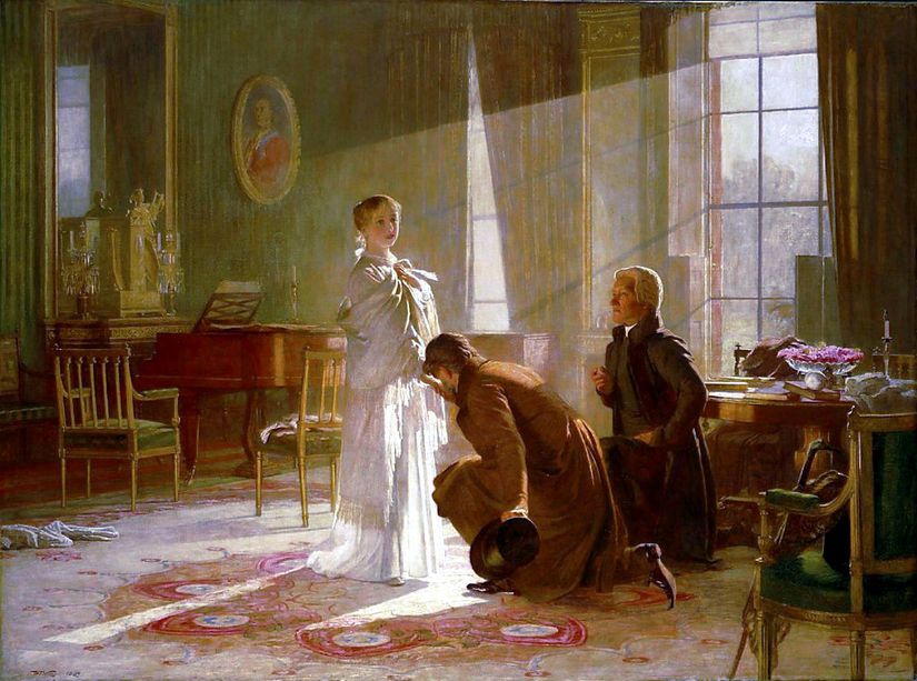 Kraliçe Victoria, tahta çıkış haberini alıyor. 20 Haziran 1837