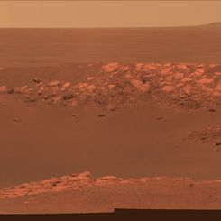  Intrepid Crater on Mars from Opportunity 