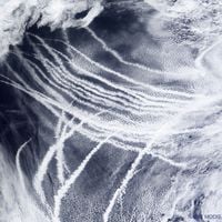  Ship Tracks over the Pacific Ocean 