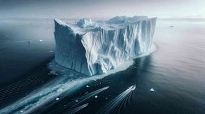 The World's Largest Iceberg Dances In Ocean Current