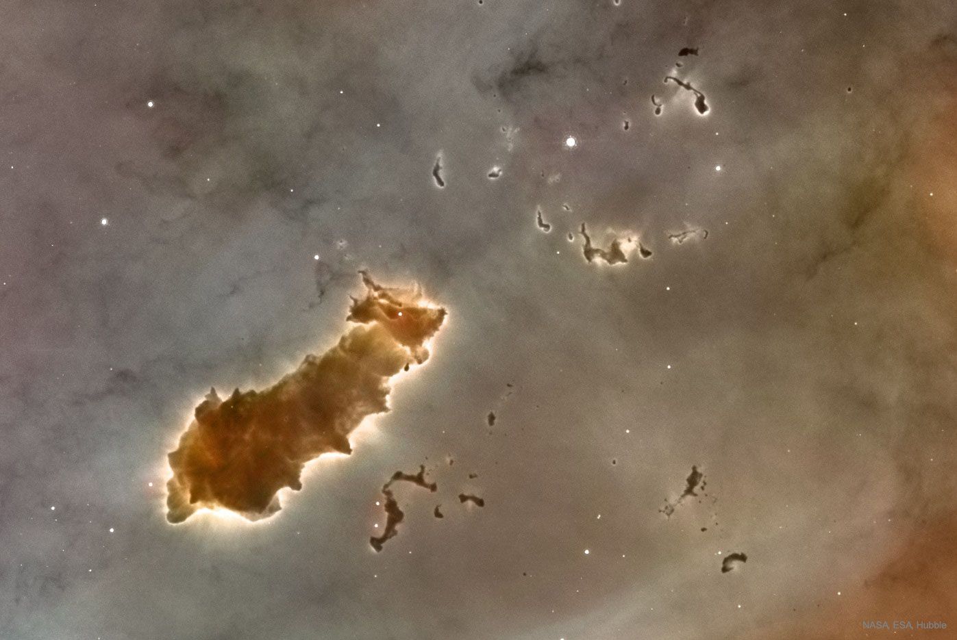  Molecular Clouds in the Carina Nebula 