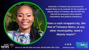 Tshwane Elects ActionSA's Nasiphi Moya As New Mayor