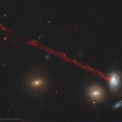  The Long Gas Tail of Spiral Galaxy D100 