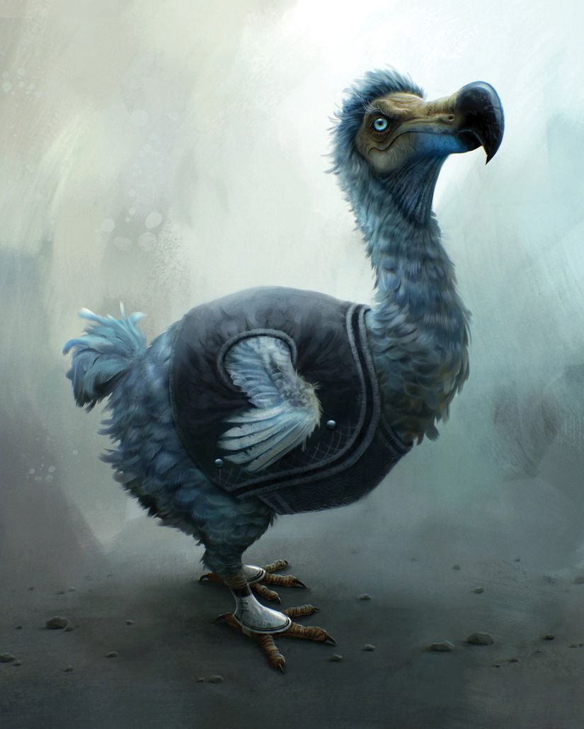 Dans l'adaptation de Tim Burton en 2010, le même dodo a été construit de manière assez différente.