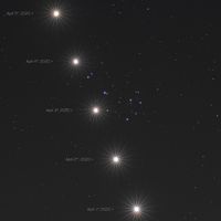  Venus and the Pleiades in April 