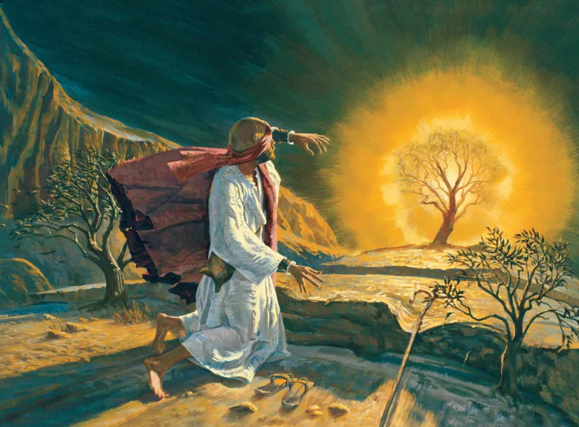 Musa'nın Tanrı tecrübesini ifade etmekte kullandığı yanan çalılık...