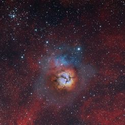  Composite Messier 20 and 21 