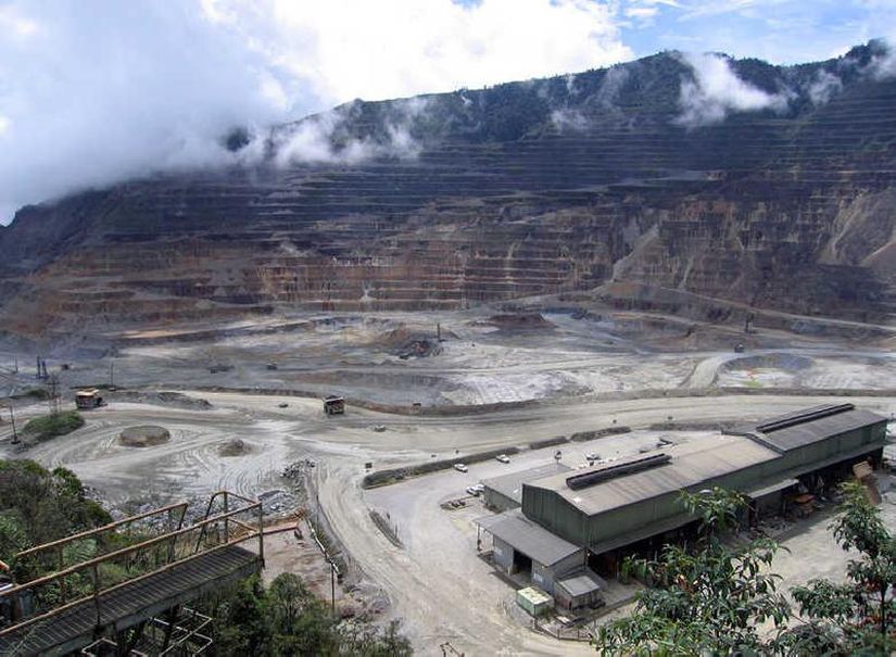 Papua Yeni Gine’de yer alan bir altın madeni.