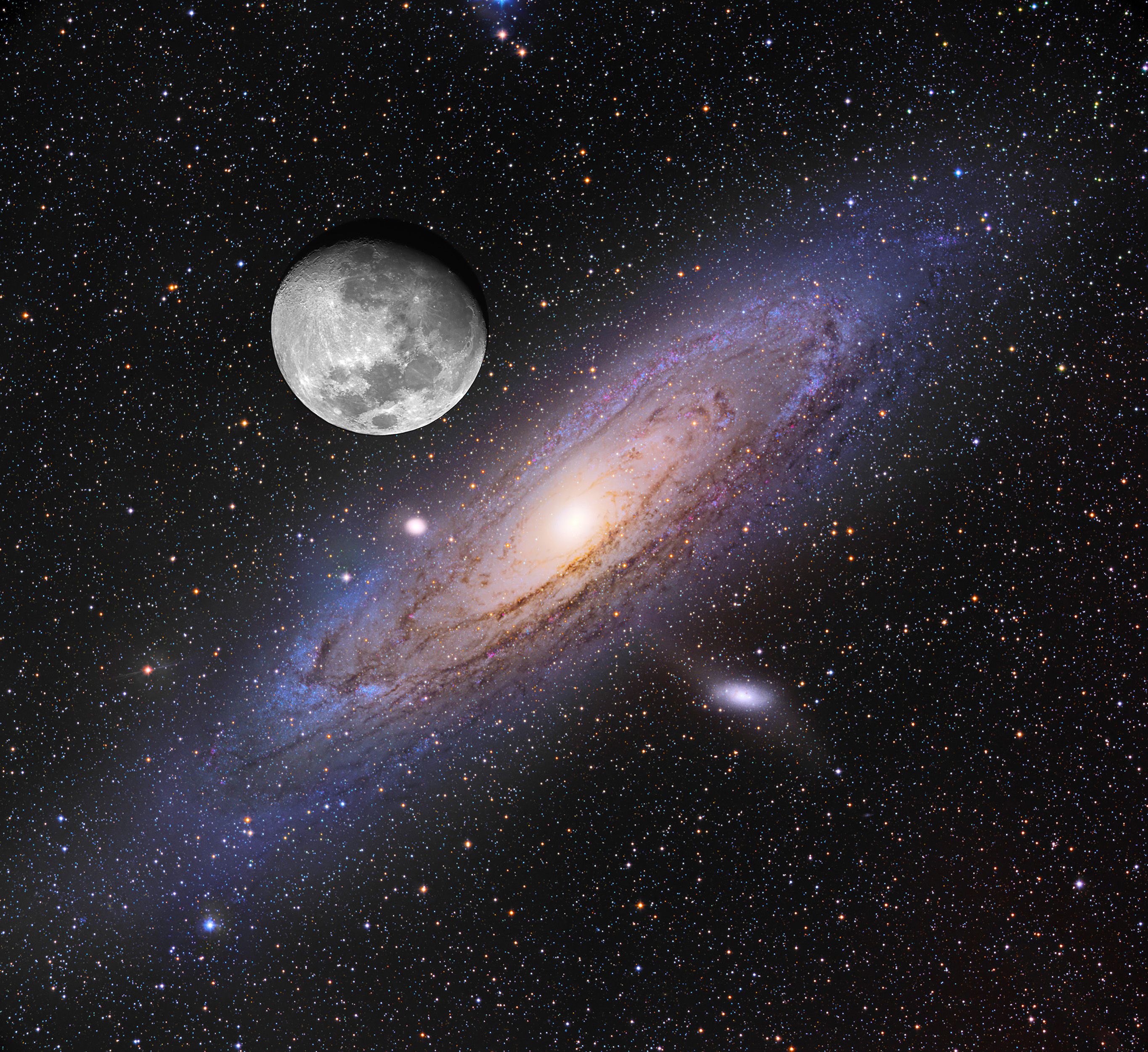 Andromeda Üzerindeki Ay