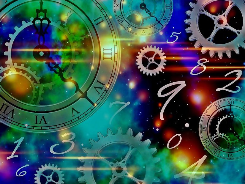 Newton'ın tıpkı bir kurulu saat gibi işleyen evren resminde her şey deterministiktir.