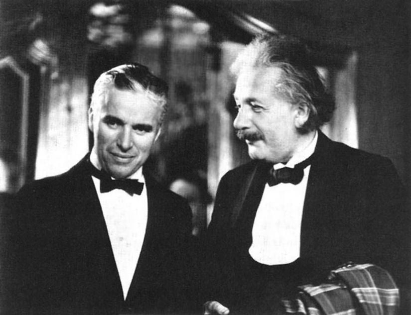 Charlie Chaplin ve Albert Einstein