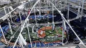 Hurricane Milton Wreaks Havoc On Tropicana Field