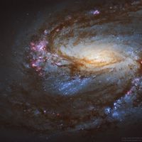 Hubble’dan M66 Sarmal Galaksisi