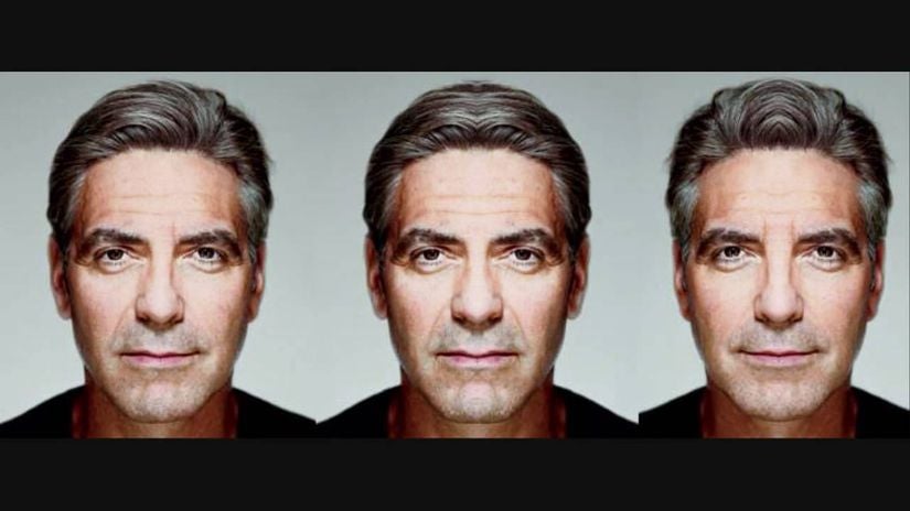 George Clooney ve yüz simetrisi...