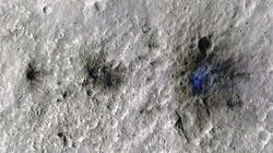NASA Mars iniş aracı, gelen 4 uzay kayasının grevlerini yakaladı.