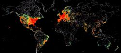 Dünya İnternete Bağlı Makinalar Haritası (2014)