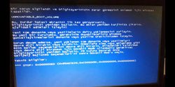 Windows XP mavi ekran hatası nasıl çözülür?