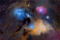 Rho Ophiuchi’nin Renkli Bulutları