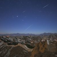  Quadrantids over the Great Wall 