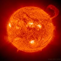  A Solar Prominence from SOHO 