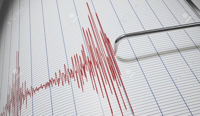 Depremin büyüklüğü, bir sismografın çizdiği grafiğin sinyal analizine bağlı olarak hesaplanır.