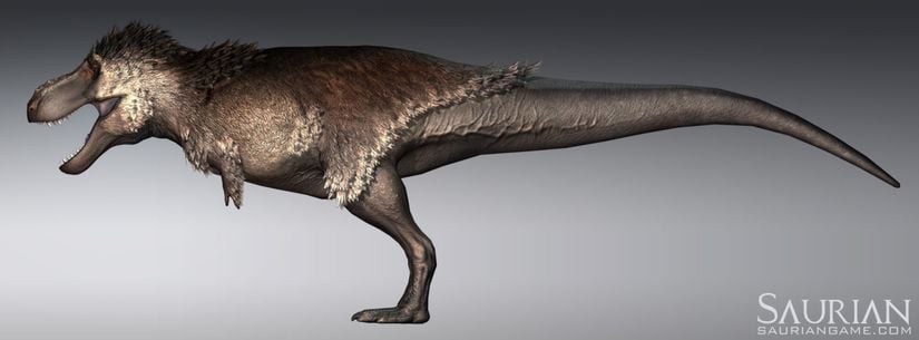 Bilimsel açıdan tutarlı Tyrannosaurus rex illüstrasyonu