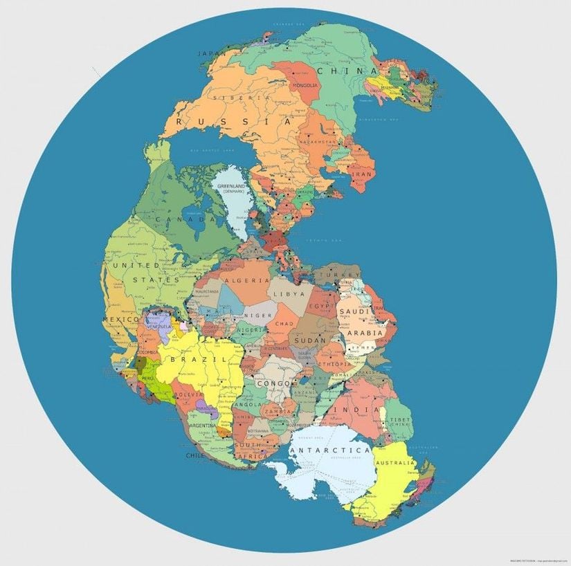 Pangea Süperkıtası ve Ülkeler